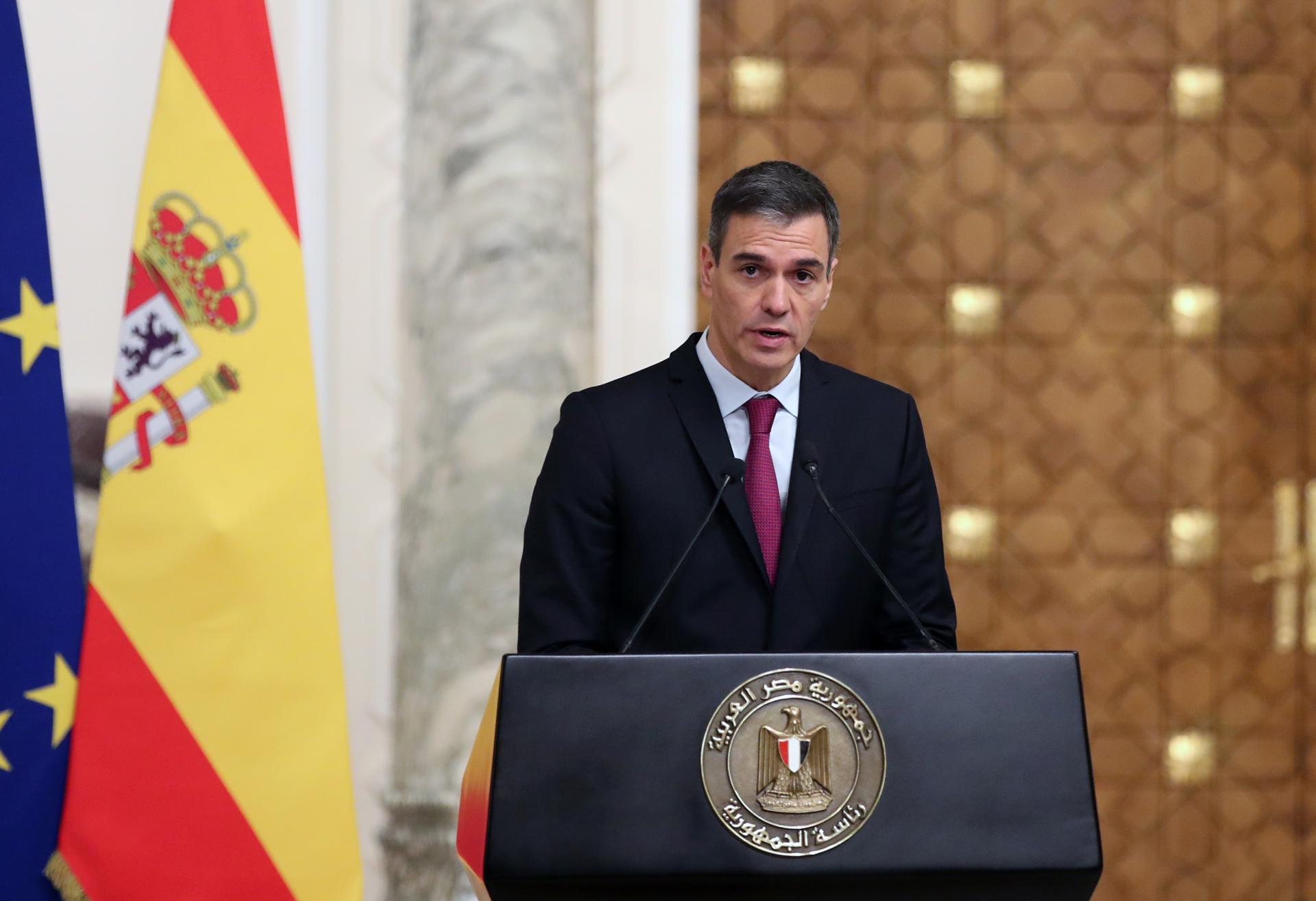 El presidente del Gobierno, Pedro Sánchez. EFE/EPA/KHALED ELFIQI