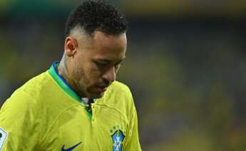 Neymar con la Selección de Brasil