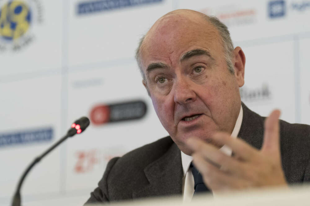 El vicepresidente del Banco Central Europeo, Luis de Guindos. EFE/David Borrat.