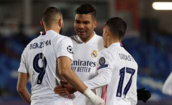 Casemiro y Benzema en el Real Madrid