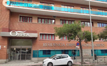 Exterior de la residencia del Loreto, en Madrid, del grupo Orpea.