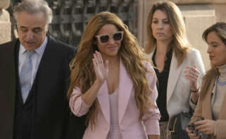 La cantante Shakira a su llegada a la Audiencia de Barcelona. EFE/Enric Fontcuberta