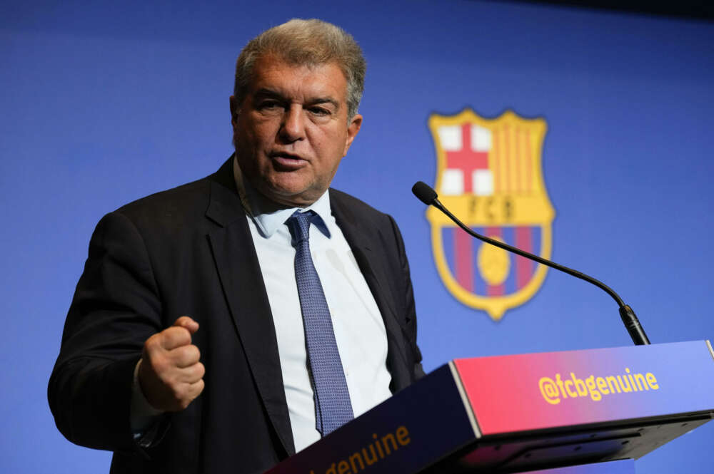 Joan Laporta, presidente del Barça