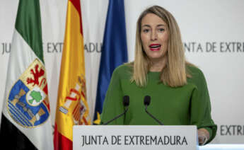 La presidenta de la Junta de Extremadura, María Guardiola. EFE/ Jero Morales