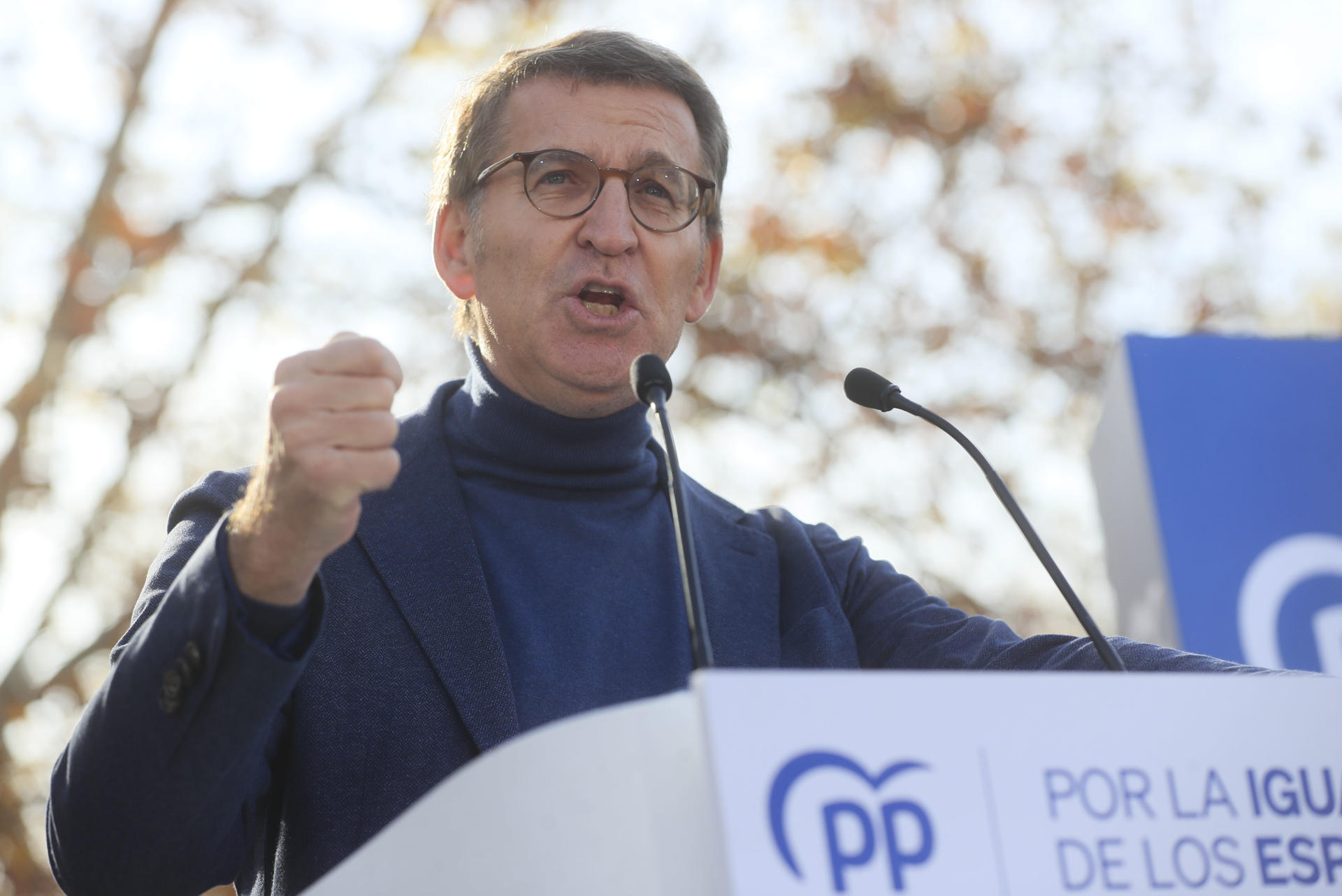 El presidente del PP, Alberto Núñez Feijóo. EFE/Fernando Alvarado