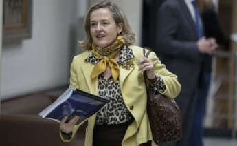 MADRID , 19/12/2023.- La vicepresidenta Nadia Calviño durante la sesión de control al Gobierno celebrada este martes por el pleno del Senado. EFE/ Sergio Pérez