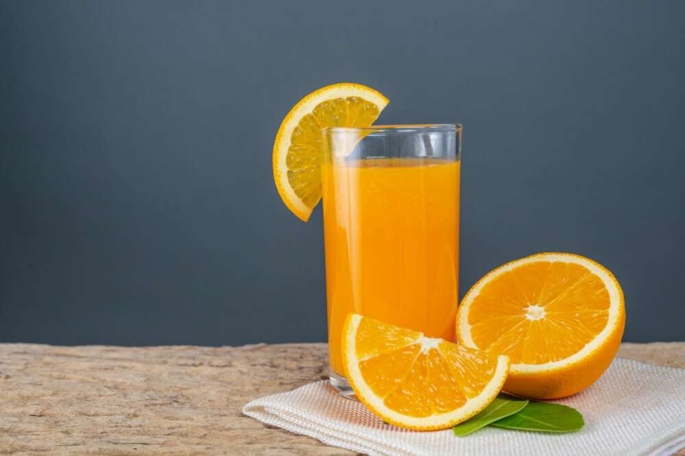 Zumo de naranja. Foto: Freepik.