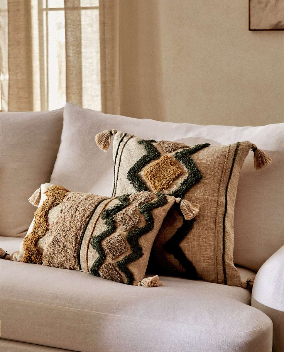 La funda de cojín tufting de Zara Home