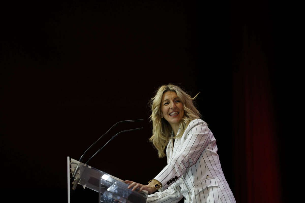 La vicepresidenta segunda del Gobierno y líder de Sumar, Yolanda Díaz. EFE/JuanJo Martín
