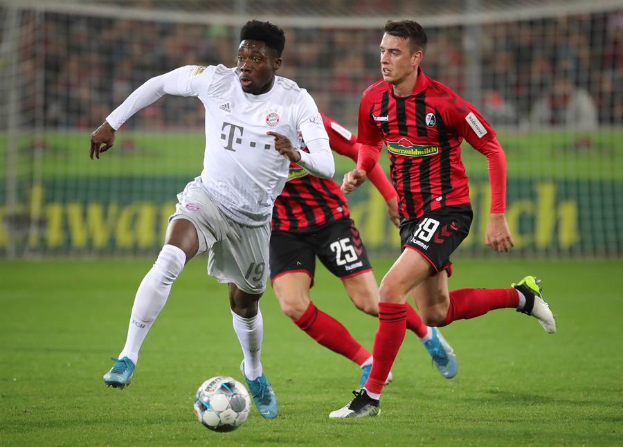 Alphonso Davies, jugador del Bayern de Múnich