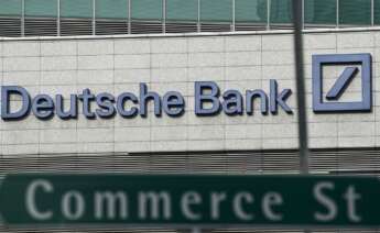 Fachada con logo de Deutsche Bank. EFE