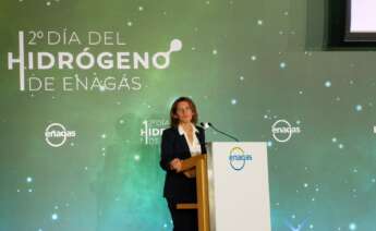 La Vicepresidenta tercera y Ministra para la Transición Ecológica y el Reto Demográfico, Teresa Ribera, inaugura el II Día del Hidrógeno de Enagás. Foto: Raúl Masa