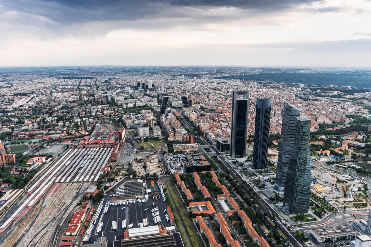 Vista del paisaje urbano de Madrid