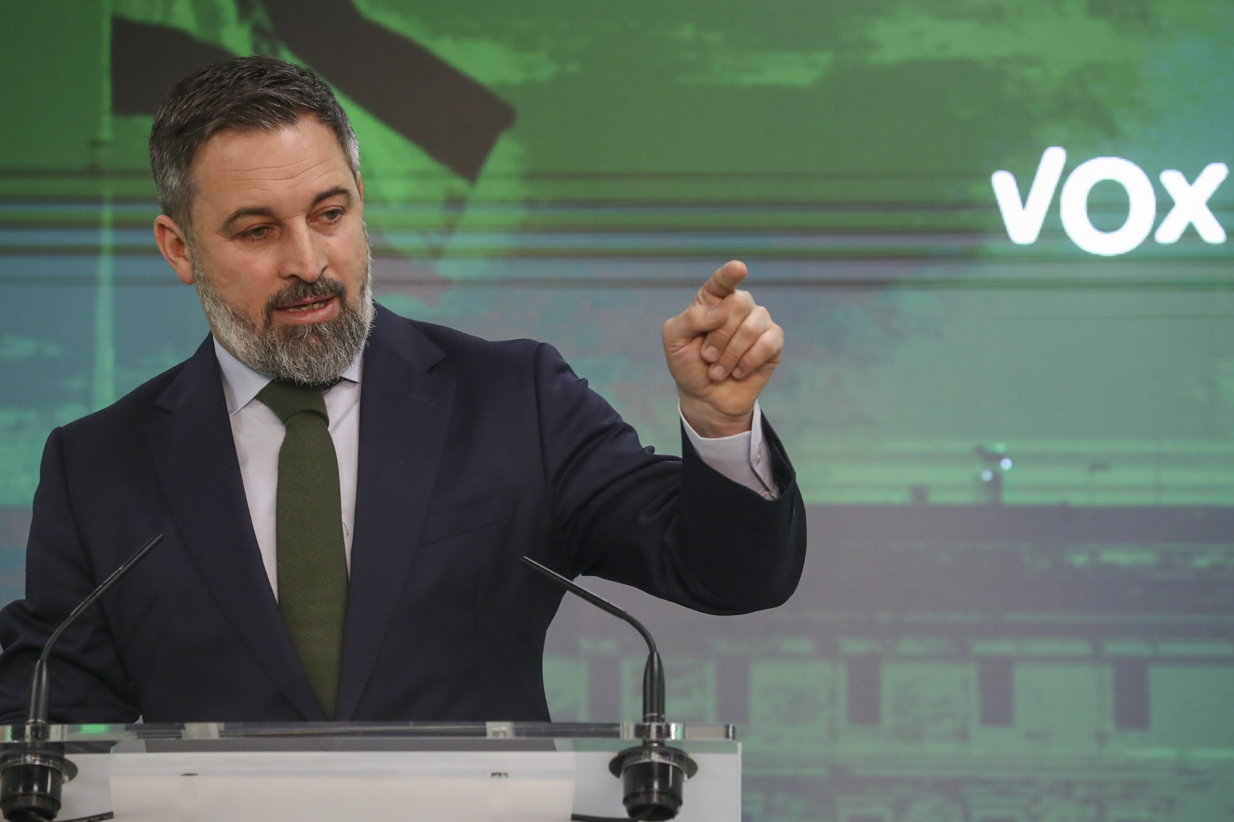 El líder de Vox, Santiago Abascal. EFE/ Gema García