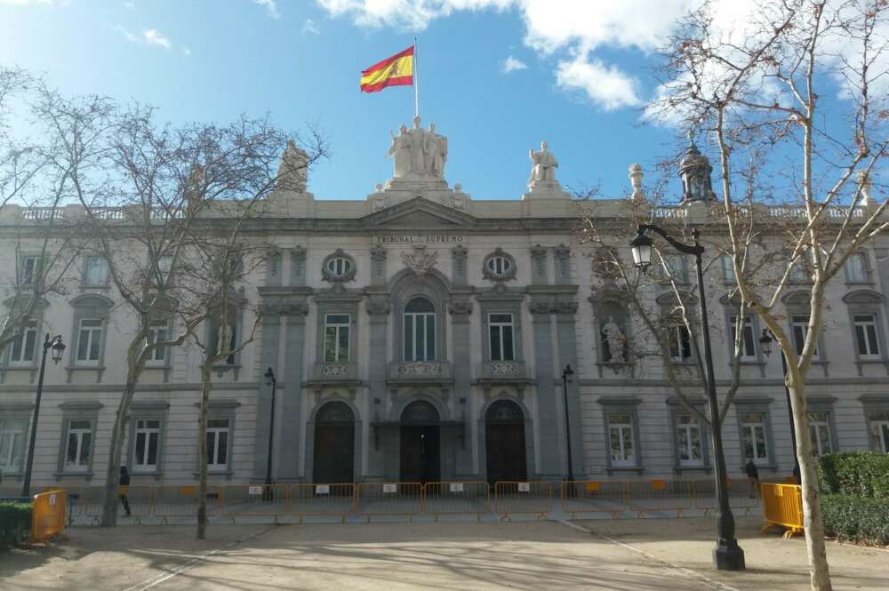 Fachada del Tribunal Supremo.