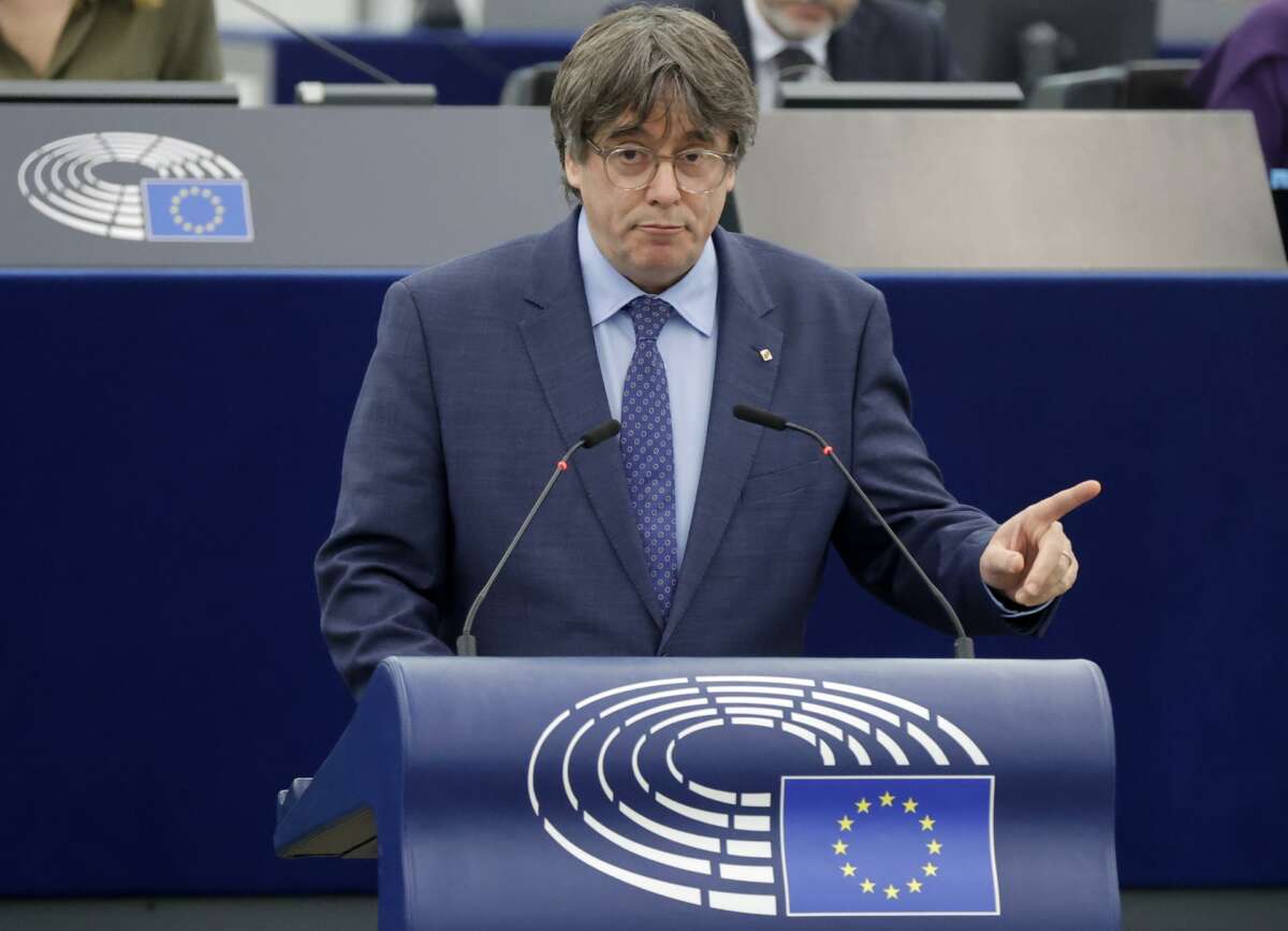 El expresidente catalán Carles Puigdemont. EFE/EPA/RONALD WITTEK