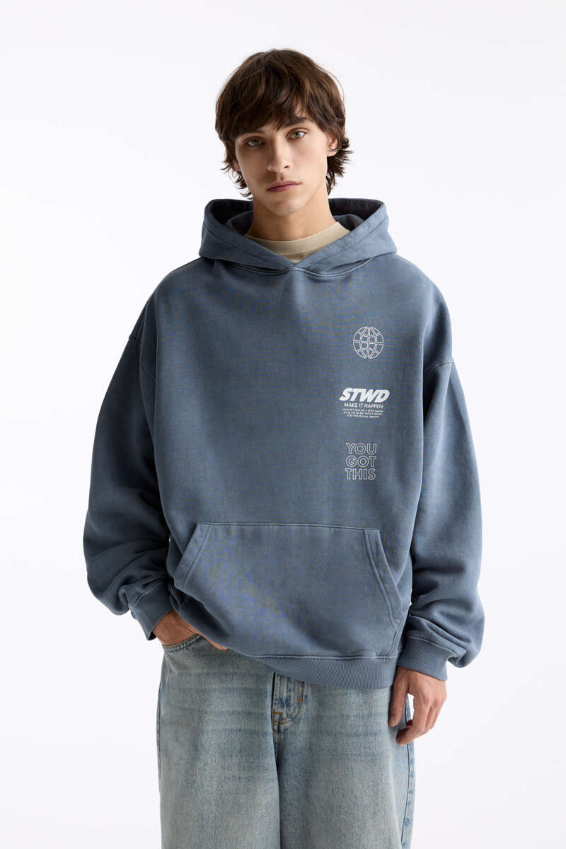 La sudadera lavada oversize de la colección para hombre de Pull&Bear