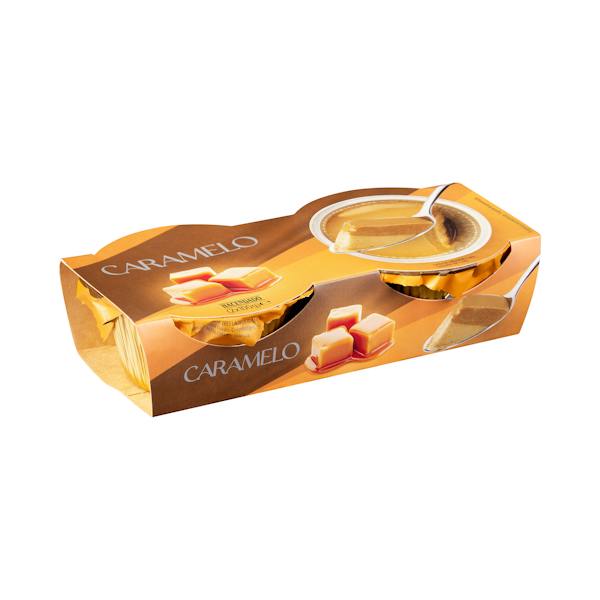 El flan bicapa de caramelo de Mercadona