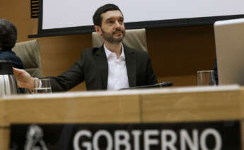 MADRID, 26/01/2024.- El ministro de Derechos Sociales, Consumo y Agenda 2030, Pablo Bustinduy, comparece ante la comisión correspondiente del Congreso este jueves en Madrid. EFE/ Fernando Alvarado