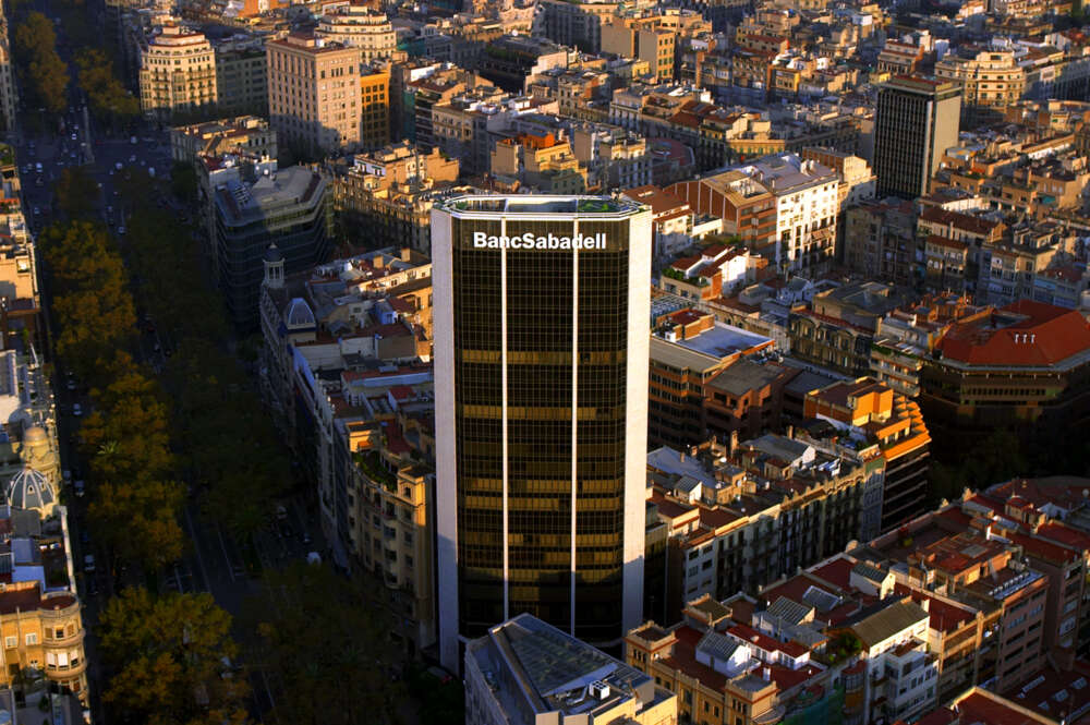 Sede del Banco Sabadell en Barcelona. Foto Banco Sabadell