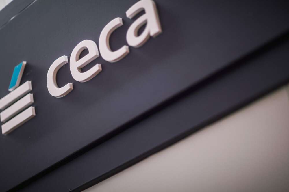 Logo de CECA, patronal de Caixabank, Unicaja o Abanca. CECA