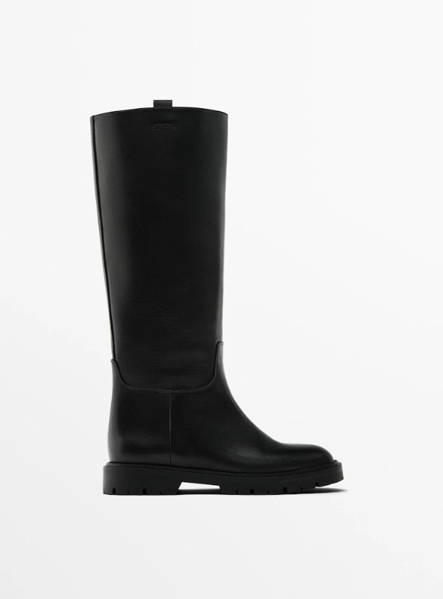 Las botas de suela track de Massimo Dutti