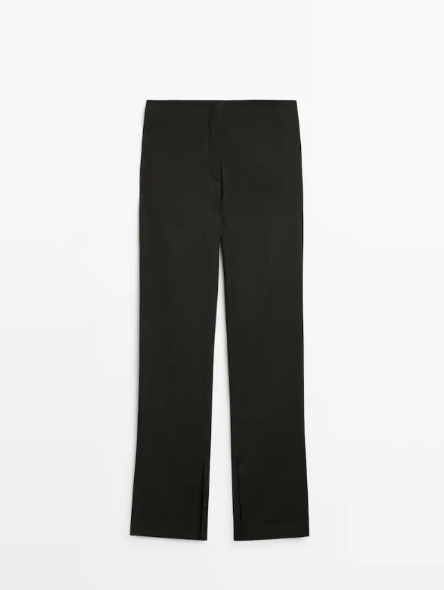 El pantalón de Massimo Dutti de traje de lino