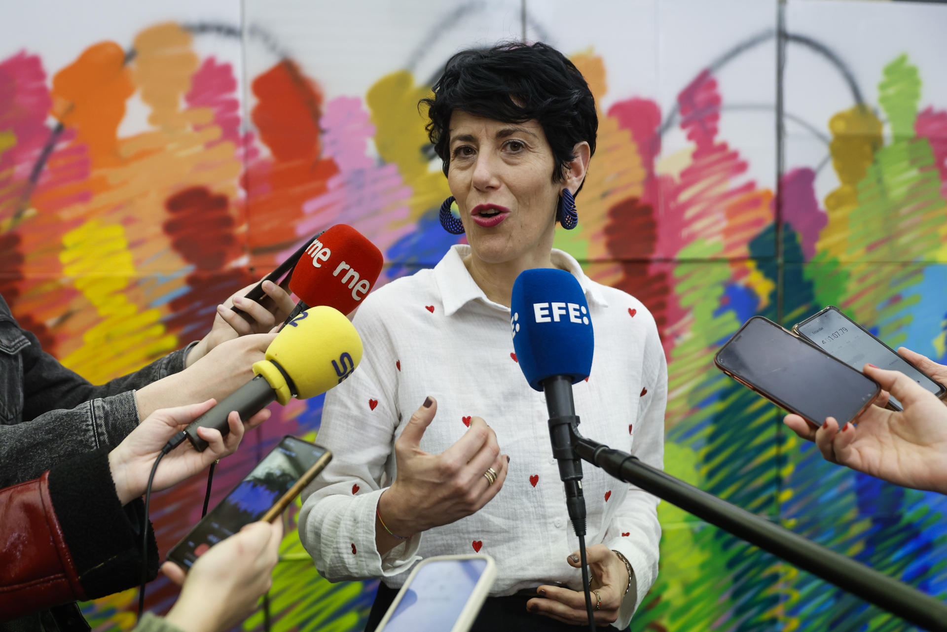 La ministra de Inclusión, Seguridad Social y Migraciones, Elma Saiz. EFE/ Mariscal