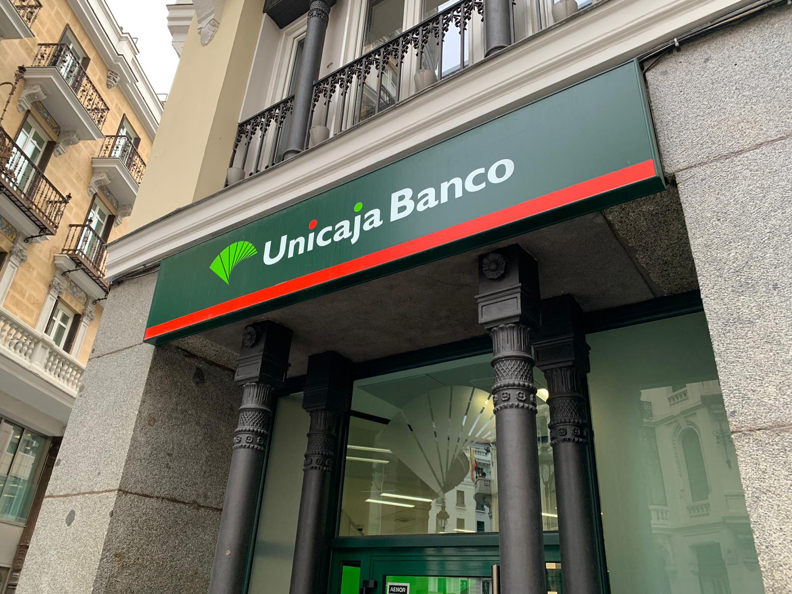 Sucursal de Unicaja Banco en Madrid. @Alejandro_MDV