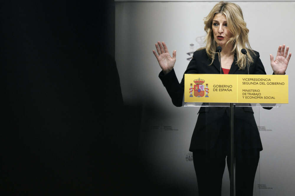La ministra de Trabajo, Yolanda Díaz. EFE/Sergio Pérez