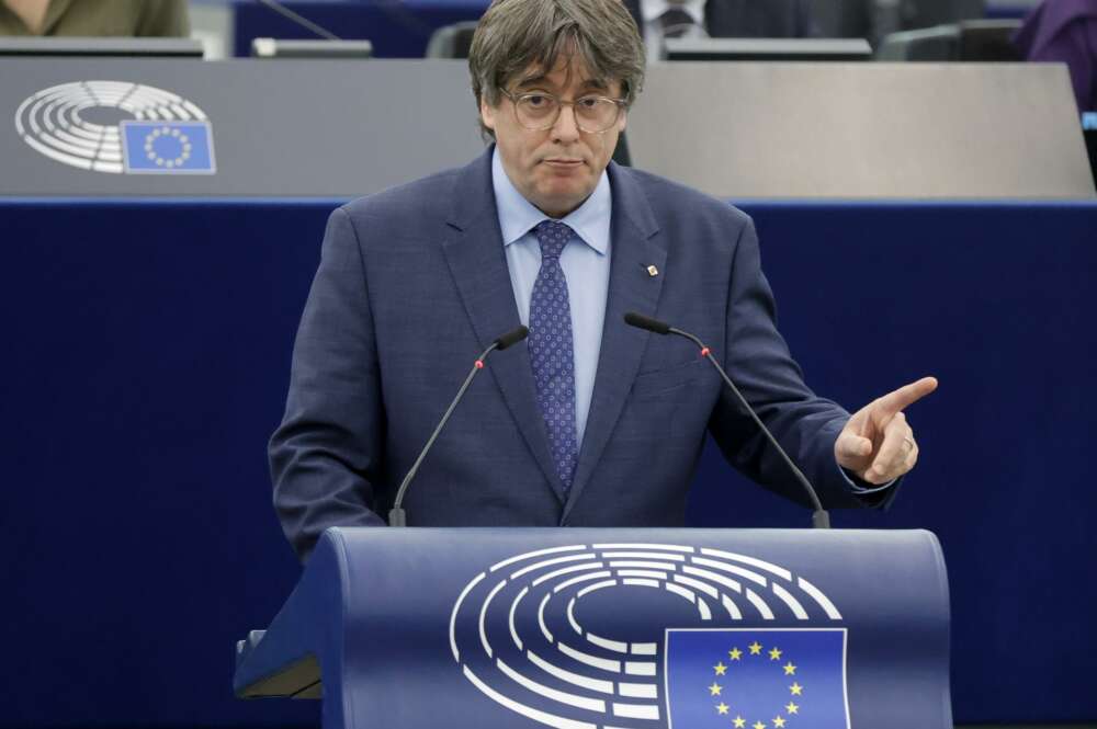 El expresidente catalán Carles Puigdemont. EFE/EPA/RONALD WITTEK