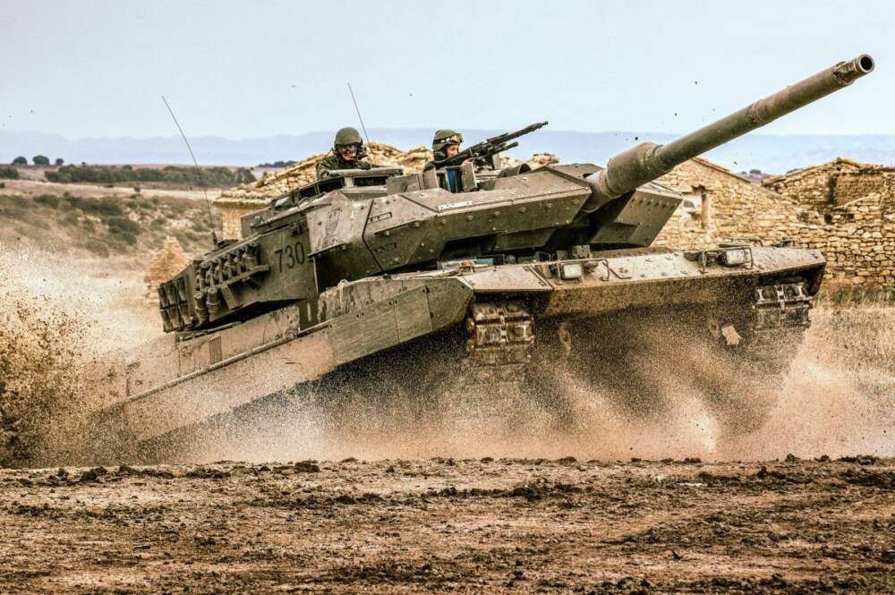 Carro 'Leopardo' 2E del Ejército de Tierra. Foto: Servimedia.