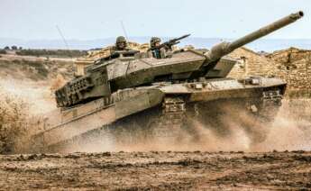 Carro 'Leopardo' 2E del Ejército de Tierra. Foto: Servimedia.