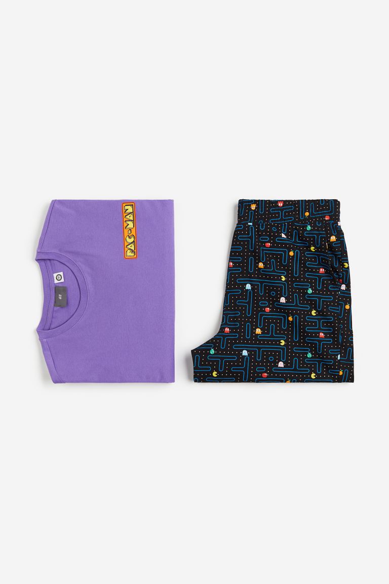 El pijama de punto con estampado de Pacman de H&M