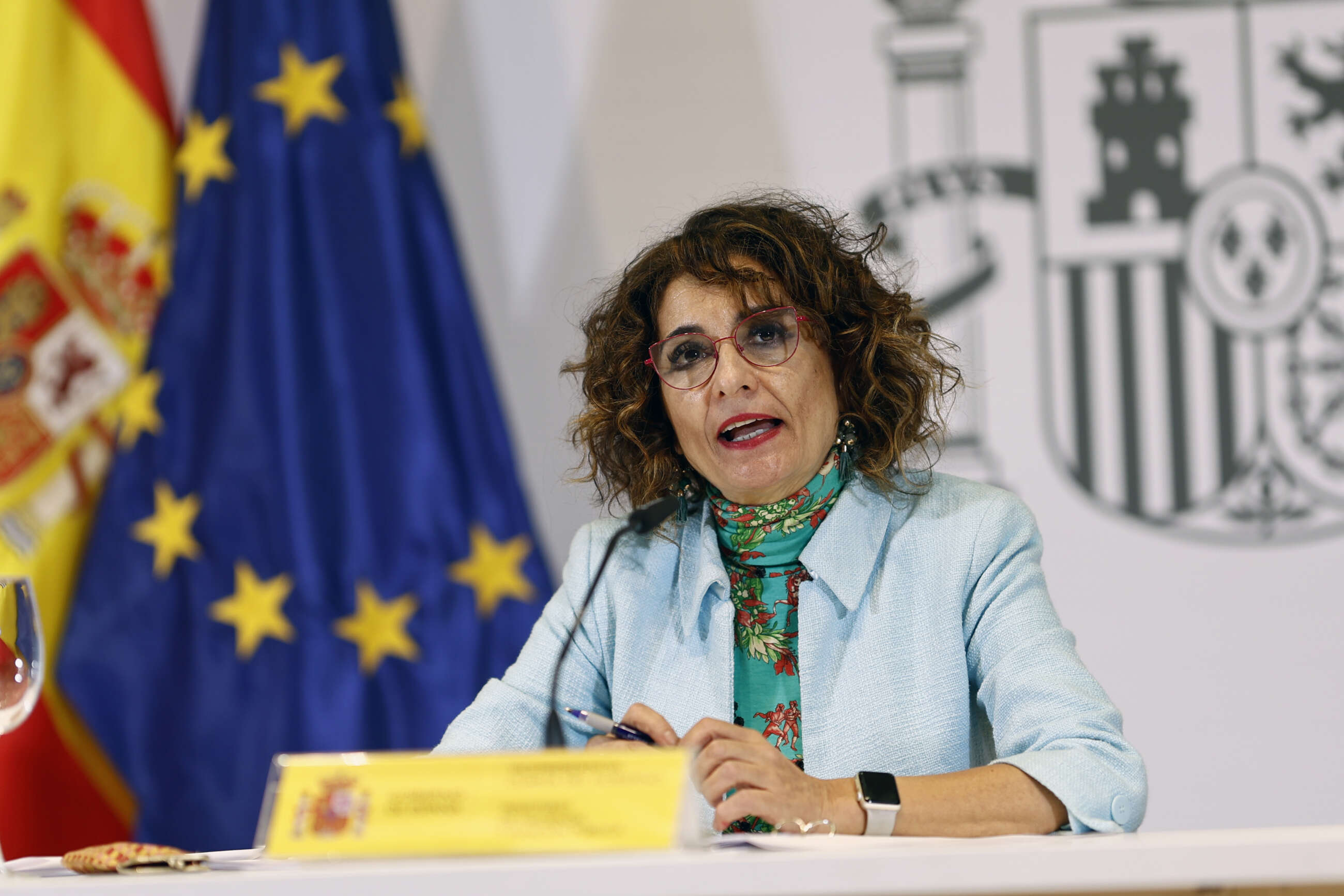 La vicepresidenta primera y ministra de Hacienda, María Jesús Montero. EFE/ Rodrigo Jiménez