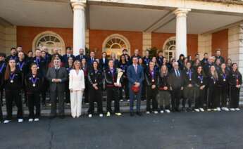 Sánchez recibe en La Moncloa a la selección femenina española de fútbol | Foto del Pool La Moncloa