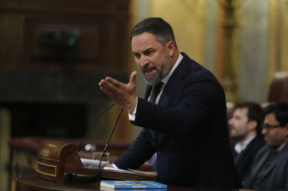 El líder de Vox, Santiago Abascal. EFE/ Juan Carlos Hidalgo