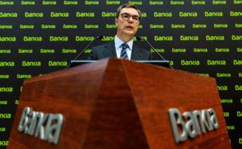 José Sevilla en una presentación de resultados de Bankia. EFE