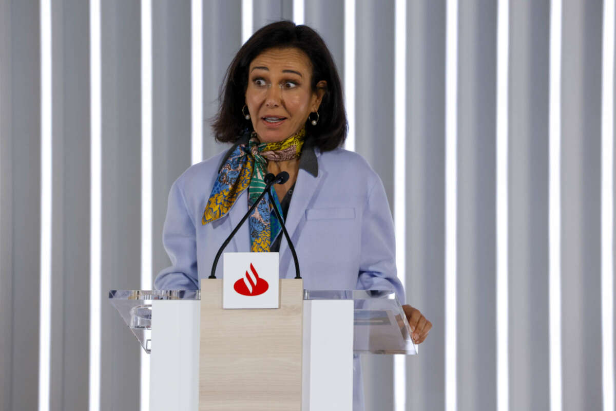 La presidenta del Banco Santander, Ana Botín. EFE/ Zipi