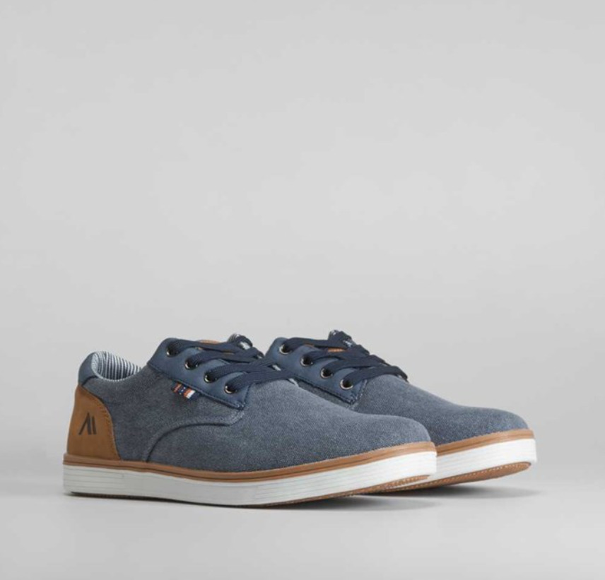 Los bluchers denim azul de Merkal