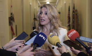 La vicepresidente segunda del Gobierno español y ministra de Trabajo y Economía Social, Yolanda Díaz. EFE/ Lenin Nolly