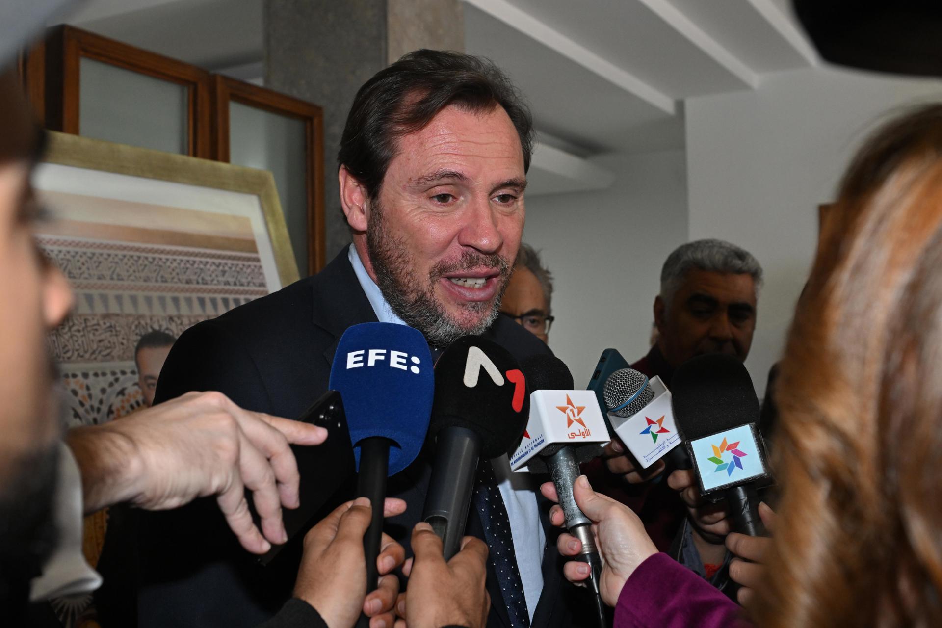 El ministro de Transportes, Óscar Puente. EFE/EPA/JALAL MORCHIDI