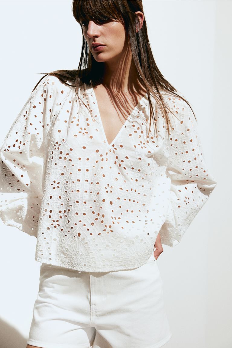 La blusa de H&M con bordado inglés