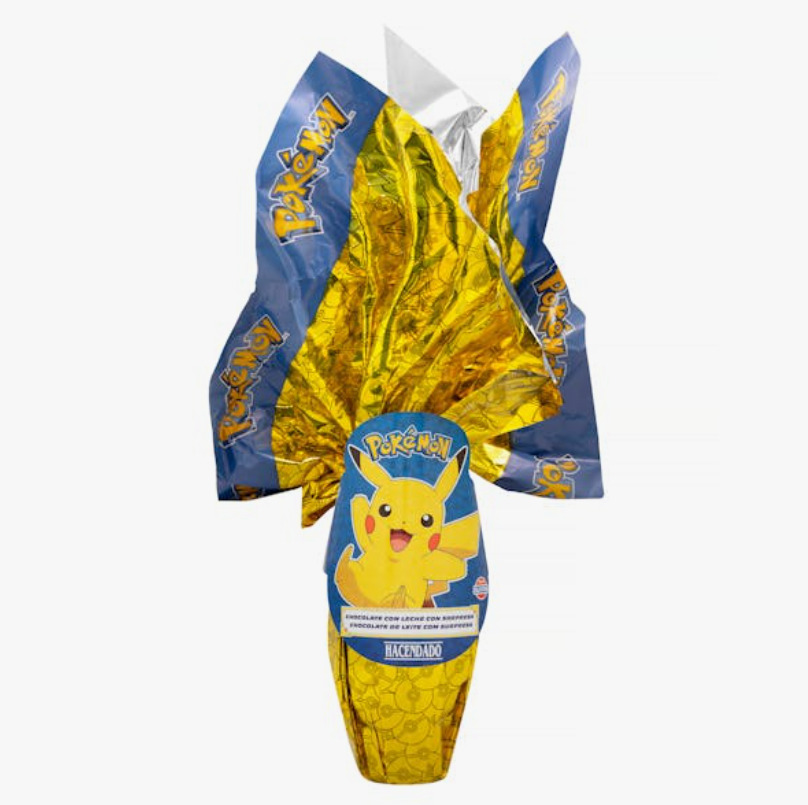 El huevo de chocolate de Pokémon de los dulces de Pascua de Mercadona