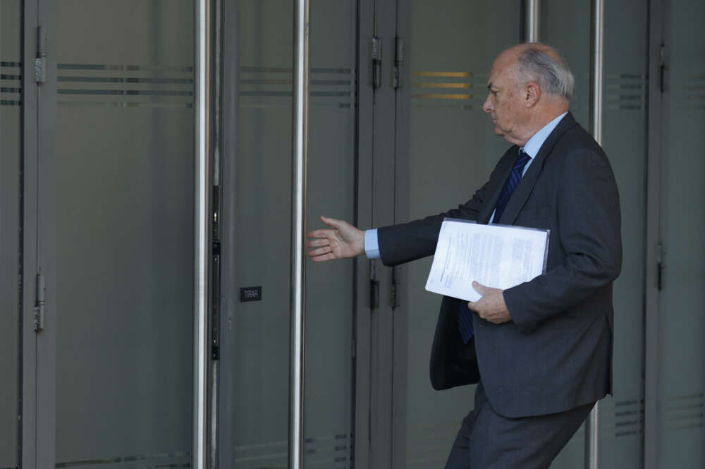 MADRID, 20/02/2024.- El juez Manuel García-Castellón a su llegada a la Audiencia Nacional este martes. EFE/ Mariscal