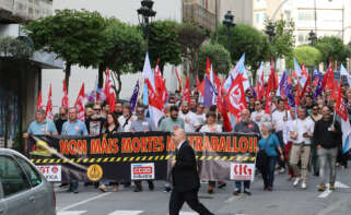 Manifestación sindicatos en Pontevedra