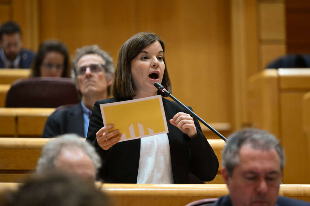 La senadora de Esquerra Republicana de Catalunya, Sara Bailac en Madrid