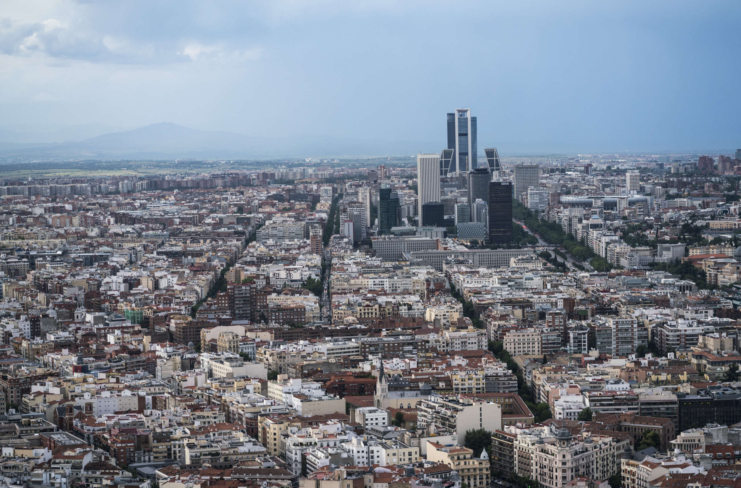 vista de arriba de Madrid
