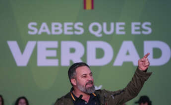 El presidente de Vox, Santiago Abascal. Foto: EFE/ Adrian Ruiz Hierro