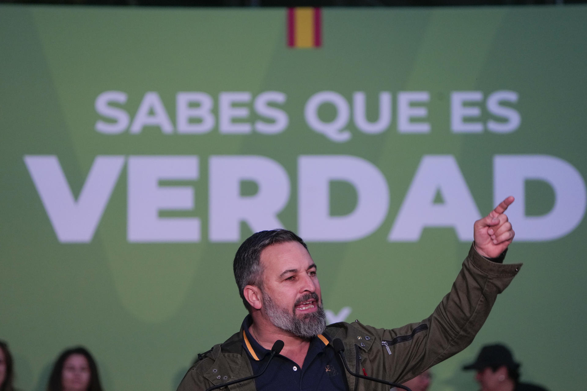 El presidente de Vox, Santiago Abascal. Foto: EFE/ Adrian Ruiz Hierro